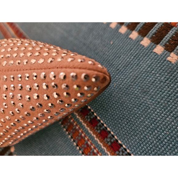 JustFab Pink Blush Southern Girl Rhinestone Stiletto Bootie Size 10 Booties - Picture 8 of 14